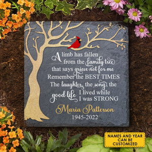 The Laughter, The Song, The Good Life I Lived While I Was Strong - Personalized Memorial Stone, Human Grave Marker - Memorial Gift, Sympathy Gift