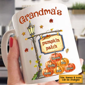 Gift For Grandma Autumn Pumpkin Patch Mug