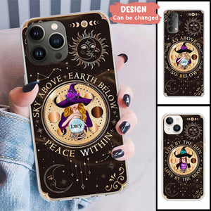 Custom Personalized Witch Phone Case - Gift Idea For Halloween Day - As Above So Below - Case For iPhone/Samsung