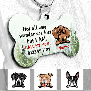 Dog Mom Dog Lost Wander Bone Pet Tag