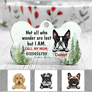 Dog Mom Dog Lost Wander Bone Pet Tag