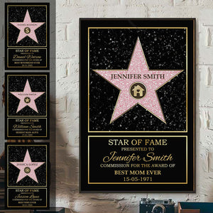 Star Of Fame Custom Poster Gift For Family