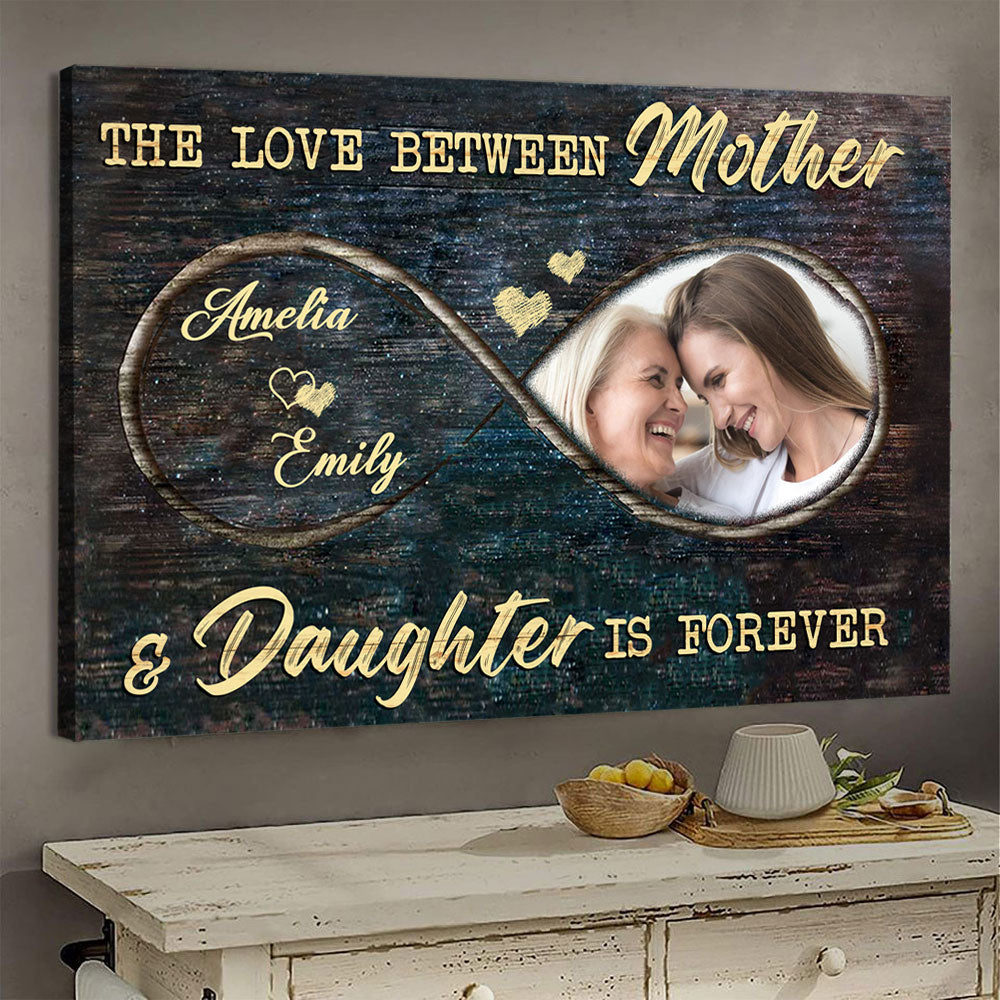 Personalized Canvas Gift For Mom - Custom Gifts For Mom - First My Mother  Forever My Best Friend Poster