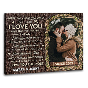 When I Say I Love You More Poster - Gift For Couple