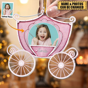 Princess Carriage - Personalized Acrylic Photo Ornament